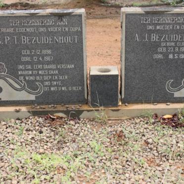 BEZUIDENHOUT G.P.T. 1896-1967 &amp; A.J. ELS 1901-1981