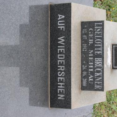 BRUCKNER Liselotte nee MEHLAU 1912-2000