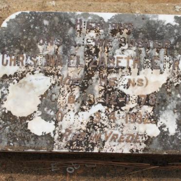 BRUYN Christina Elizabeth, de nee HEYNS 1878-1932