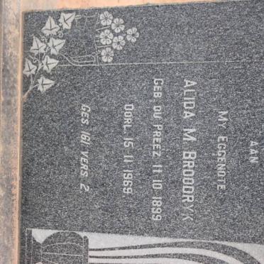 BROODRYK Alida M. nee DU PREEZ 1899-1969