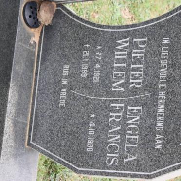 BRUYN Pieter Willem, de 1921-1999 &amp; Engela Francis 1938-