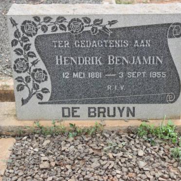 BRUYN Hendrik Benjamin, de 1881-1955