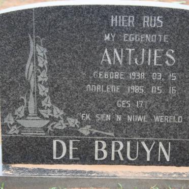 BRUYN Antjies, de 1938-1985