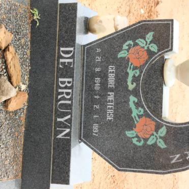 BRUYN Jean, de nee PIETERSE 1940-1997