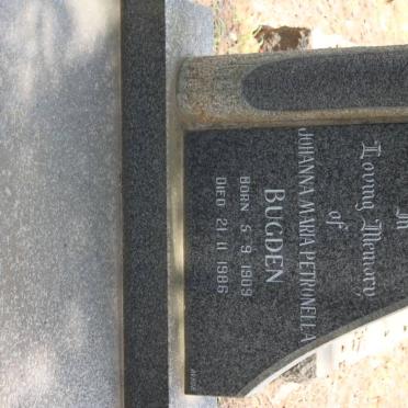 BUGDEN Johanna Maria Petronella 1909-1986