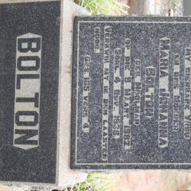 BOLTON Maria Johanna nee MOOLMAN 1882-1938