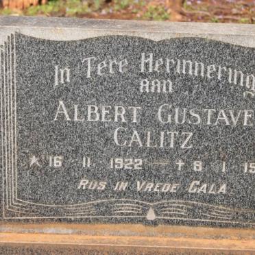 CALITZ Albert Gustave 1922-1977