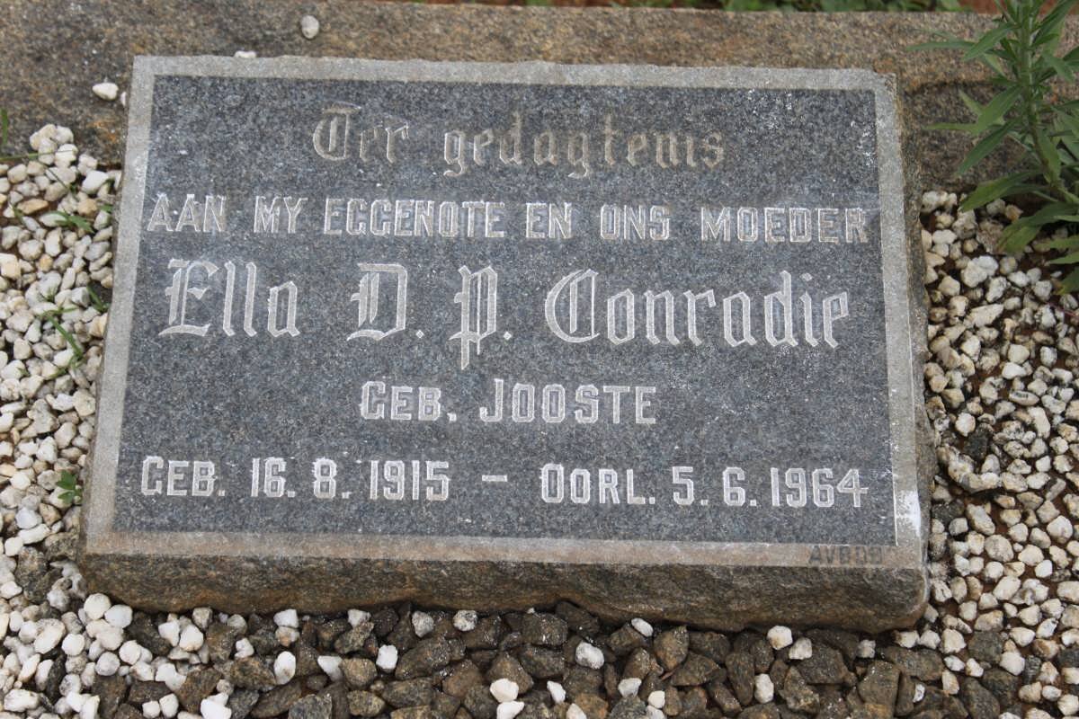 CONRADIE Ella D.P. nee JOOSTE 1915-1964