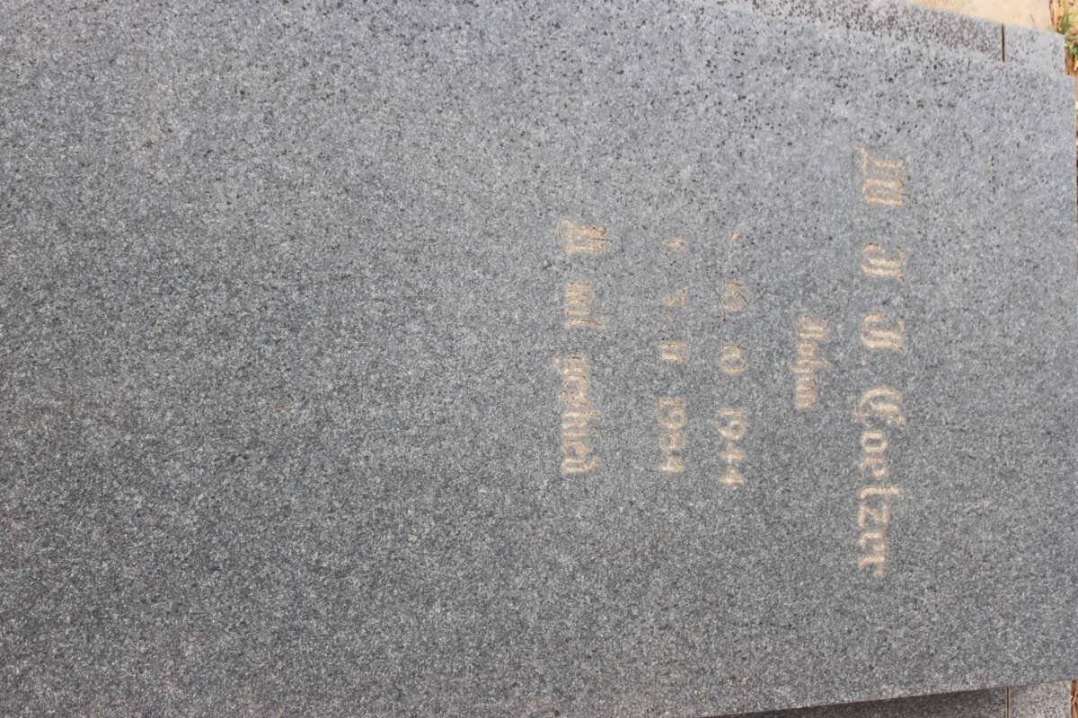 COETZER W.J.J. 1944-1984