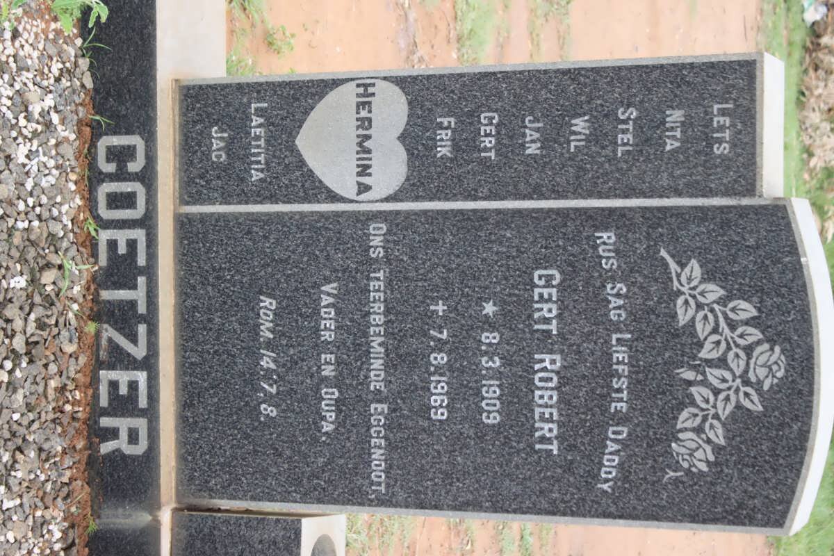 COETZER Gert Robert 1909-1969