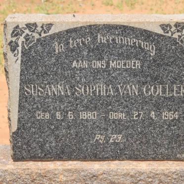 COLLER Susanna Sophia, van 1880-1964