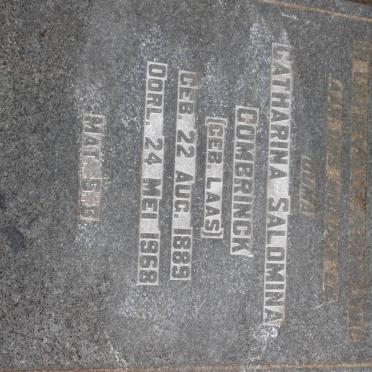 COMBRINCK Cornelius Johannes 1884-1948 &amp; Catharina Salomina LAAS 1889-1968