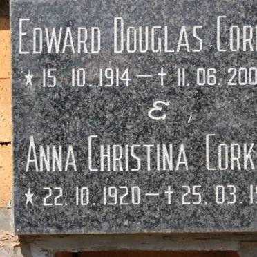 CORKILL Edward Douglas 1914-2000 &amp; Anna Christina 1920-1996