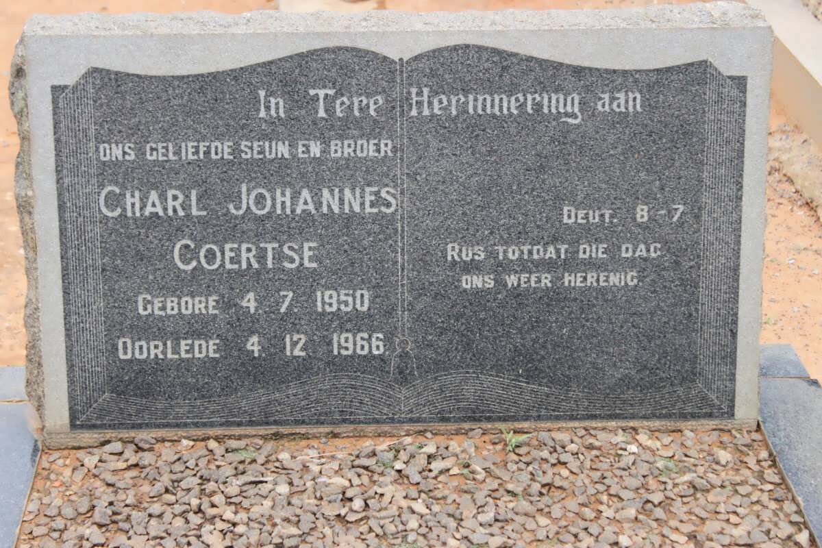 COERTSE Charl Johannes 1950-1966