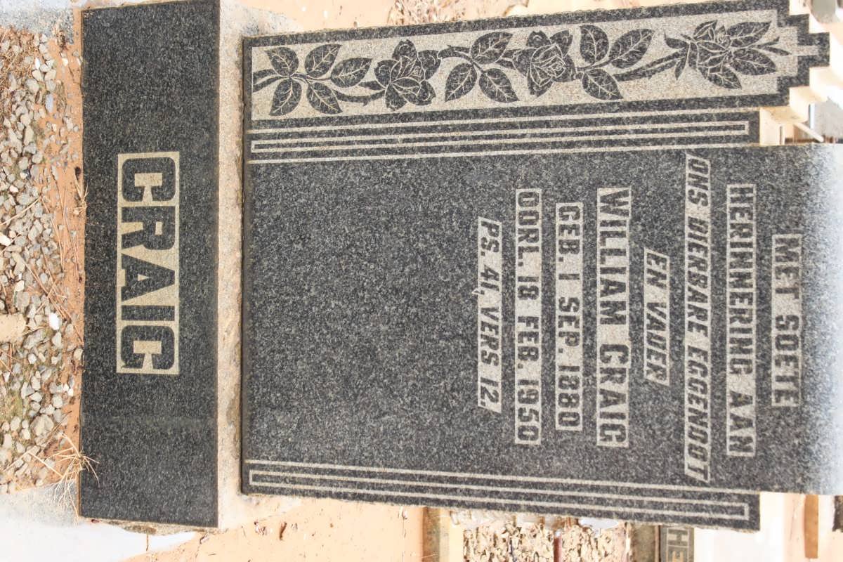 CRAIG William 1880-1950