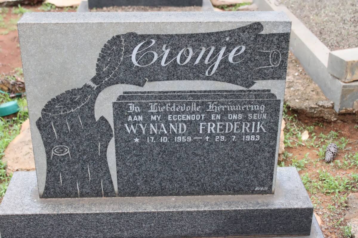 CRONJE Wynand Frederik 1959-1983