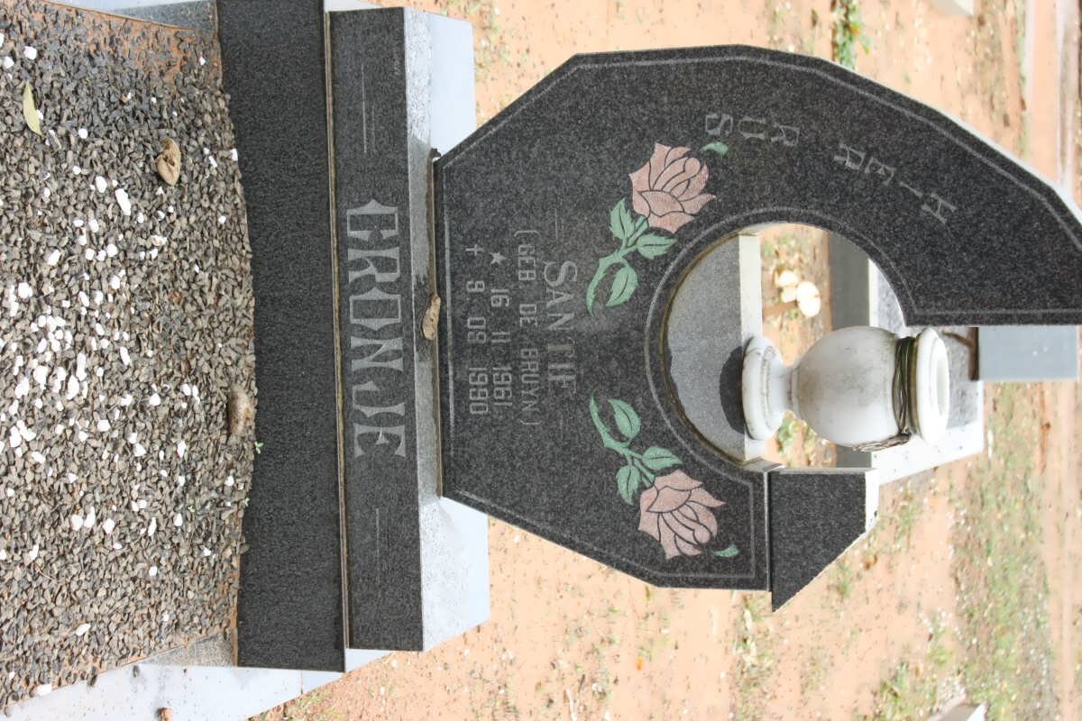 CRONJE Santie nee DE BRUYN 1961-1990
