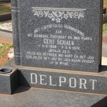 DELPORT Gert Schalk 1929-1972