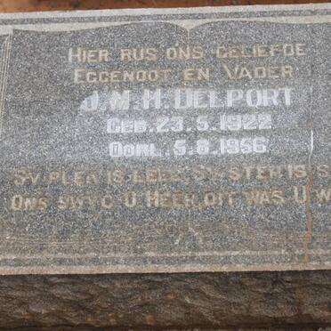 DELPORT J.M.H. 1922-1956