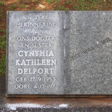 DELPORT Cynthia Kathleen 1953-1971