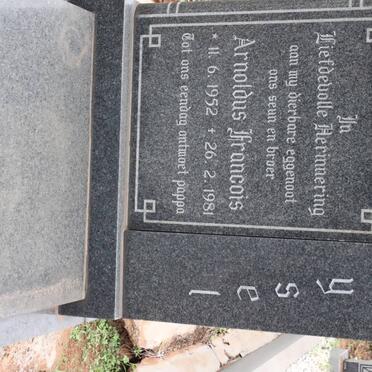 DEYSEL Arnoldus Francois 1952-1981