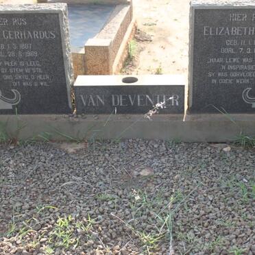 DEVENTER Gideon Gerhardus, van 1887-1969 &amp; Elizabeth Maria 1895-1971