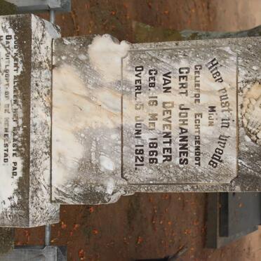 DEVENTER Gert Johannes, van 1866-1921