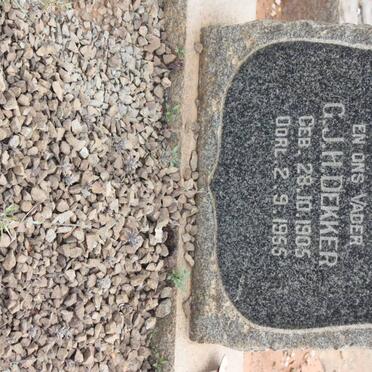 DEKKER G.J.H. 1905-1955