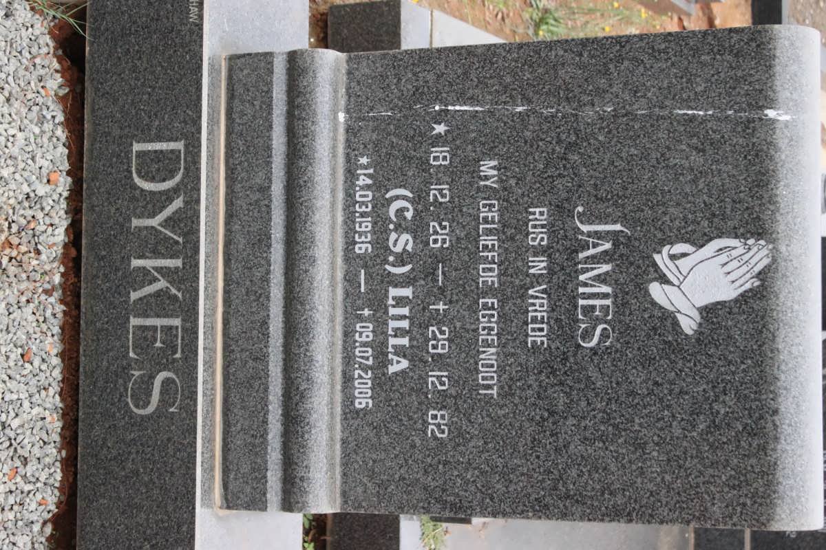 DYKES James 1926-1982 &amp; C.S. 1936-2006