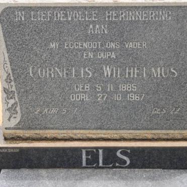 ELS Cornelis Wilhelmus 1885-1967