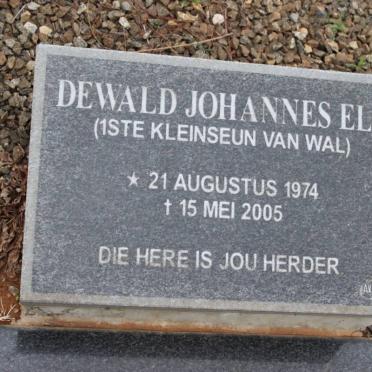 ELS Dewald Johannes 1974-2005