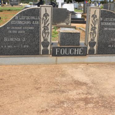 FOUCHÉ Barend J. 1904-1973 &amp; Johanna S. 1913-1991