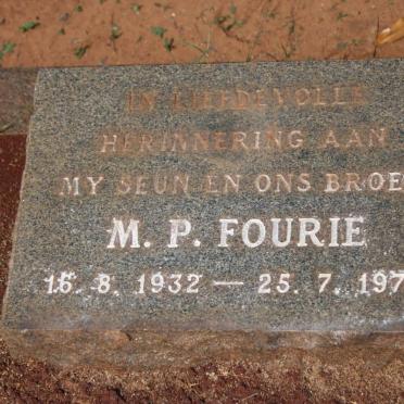 FOURIE M.P. 1932-1974