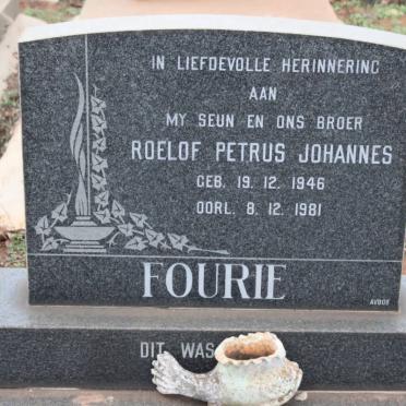 FOURIE Roelof Petrus Johannes 1946-1981