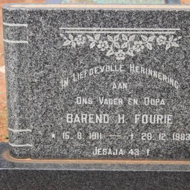 FOURIE Barend H. 1911-1983