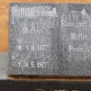 FREYER Mathilda 1877-1977