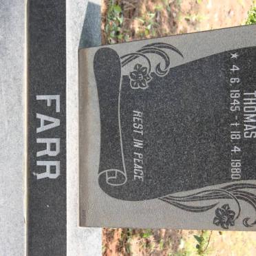 FARR Thomas 1945-1980