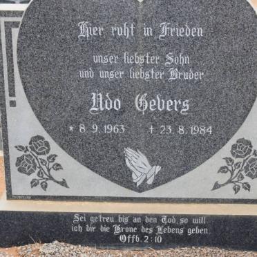 GEVERS Ado 1963-1984