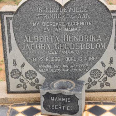 GELDERBLOM Alberta Hendrika Jacoba nee MARAIS nee 1906-1966