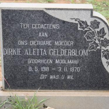 GELDERBLOM Dirkie Aletta nee MOOLMAN 1918-1970