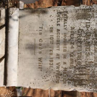 GRIFFITHS David James -1931