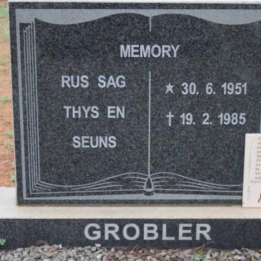 GROBLER Thys 1951-1985