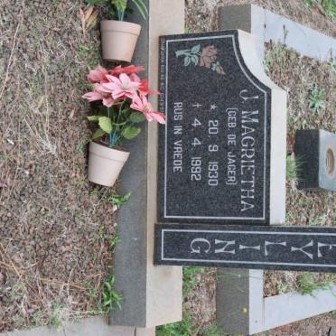 GREYLING J. Magrietha nee DE JAGER 1930-1992