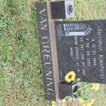 GREUNING Jacobus Ignatius, van 1946-1993