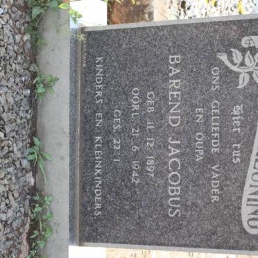 GREUNING Barend Jacobus, van 1897-1942