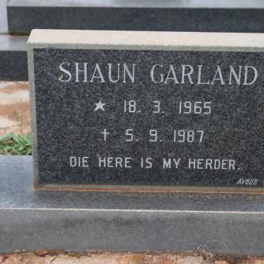 GARLAND Shaun 1965-1987