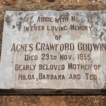 GODWIN Agnes Crawford -1955