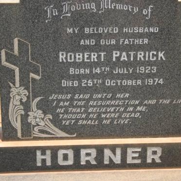 HORNER Robert Patrick 1923-1974