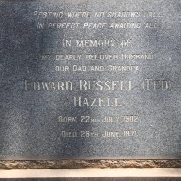 HAZELL Edward Russell 1902-1971