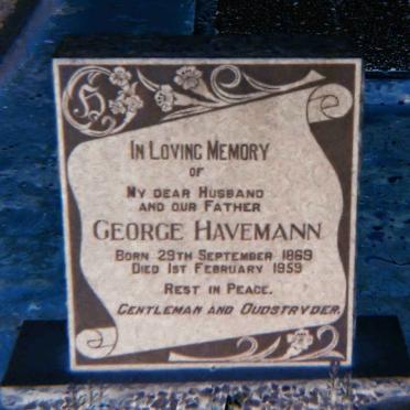 HAVEMANN George 1869-1959